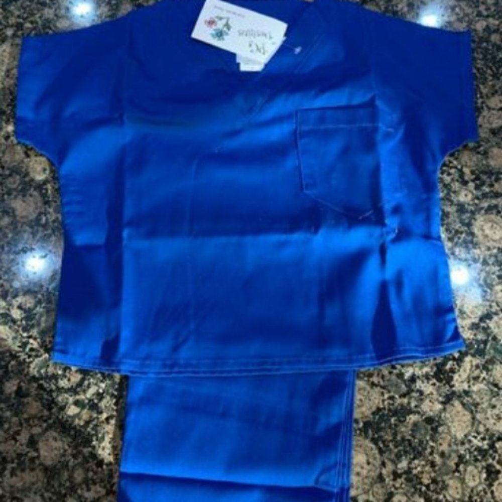 Kids Scrubs Top and Pants Complete Set Medical Daily Use New with Tags Comfy (Na